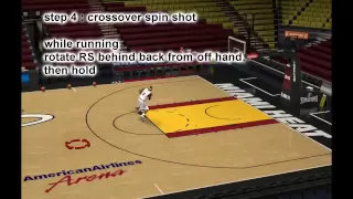 [EXBC] NBA2K14 tutorial CRAZY CROSSOVER SPIN SHOT