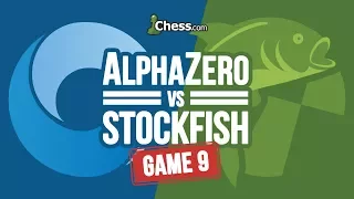 AlphaZero vs Stockfish Chess Match: Game 9