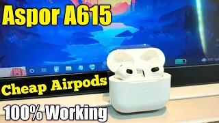 Best Airpods Pro Clone Aspor A615 Unboxing & Review | Complete Operational Guide!