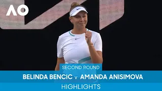 Belinda Bencic v Amanda Anisimova Highlights (2R) | Australian Open 2022