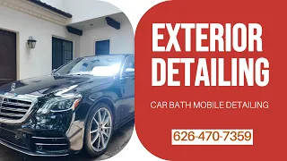 Exterior Detailing on a Mercedes S550 | Arcadia California | Car Bath Mobile Detailing