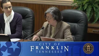 City of Franklin, Planning Commission 1-23-2020