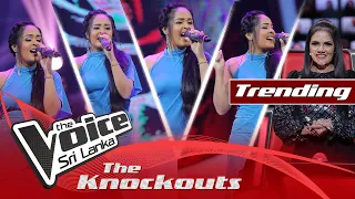 Hansi Shalika | Hankithi Kawana (හංකිති කවනා) | The Knockouts | The Voice Sri Lanka