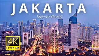 Jakarta, Indonesia 🇮🇩 in 4K ULTRA HD 60FPS at night by Drone