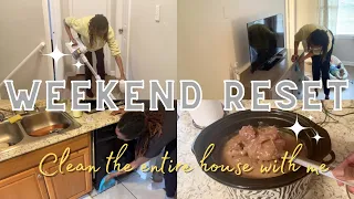 NEW 2023 ✨ WEEKEND RESET | CLEANING MOTIVATION | EASY CROCKPOT DINNER | WORKING SAHM