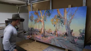 PAINTING LIGHT and MOOD - Australian Gum Trees!