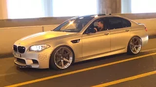 Tuned BMW M5 F10 with Straight Pipes Exhaust! - Burnouts, Accelerations & Loud Sounds!
