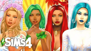 🌿EACH SIM IS A DIFFERENT SEASON 🌺 GIRL VERSUS SIMS 4 CREATE A SIM (CAS) CHALLENGE