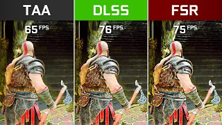 God of War TAA vs. DLSS 2.0 vs. FSR 1.0 - RTX 3060 Ti Graphics and Performance Comparison | 1440p