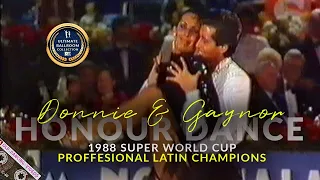 1988 Donnie Burns and Gaynor Fairweather HONOUR DANCE as The Super World Cup Pro Latin Champions