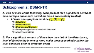 Learning Thursdays: Select Psychotic Disorders and Substance Use
