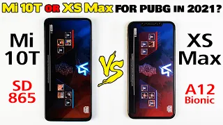 Mi 10T vs iPhone XS Max PUBG TEST in 2021😲 - Snapdragon 865 vs A12 Bionic PUBG TEST