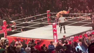 Edge interrupts the finish of Finn Bàlor vs Johnny Gargano live - Raw 3/6/2023