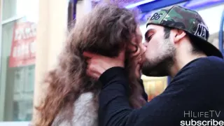 Как легко поцеловать девушку _ Kissing Prank on Russia