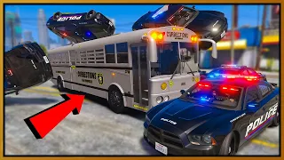 GTA 5 RP - Magic Bus Destroys Cops