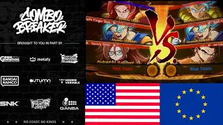 USA vs Europe DBFZ Combo Breaker 2022 Team (Wawa, Kayne, OBAssassin) DragonBall FighterZ