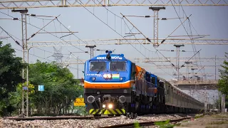 First Time Ever in Indian Railways: TKD WDP-4B "Triplets" led 24 coacher COCR Trial clocks 130KMPH