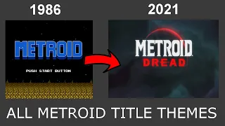 Evolution of Metroid Title Screens/Start Screens/MainMenu 1986-2021