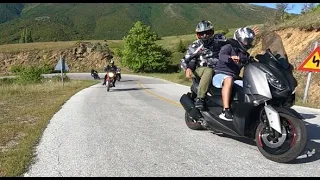 300cc and 500cc Scooters in Olympus mountain in Greece