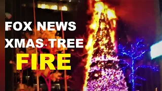Fox News Christmas Tree Fire / Arsonist Arrested / Manhattan NYC 4K 12.8.21