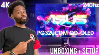 ASUS PG32UCDM 4K 240Hz | Unboxing | Basic Setting's Setup | Persona 3 Reload Gameplay Sneak Peak