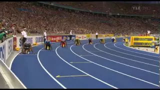 Usain Bolt 200m 19.19 ME (YLE TV2)