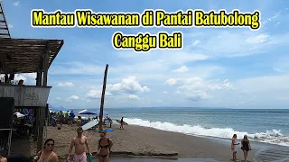 Mantau Wisatawan di Pantai Batubolong Canggu Bali