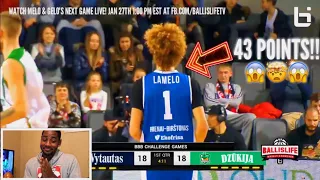LaMelo Ball 43 Points In Lavar Ball COACHING Debut! Gelo 37 Points! REACTION