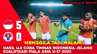 🔴Menggila tadi malam!! Timnas Indonesia U-17 Sukses menang 5-0 di laga uji coba