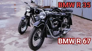 Мотоциклы BMW R 35 и BMW R 67 от мотоателье Ретроцикл.