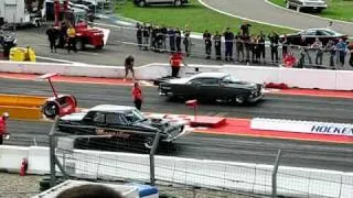 Street Eliminator Hockenheim 2010 Final Run 1963 Plymouth Belvedere vs. 1955 Chevy Bel Air