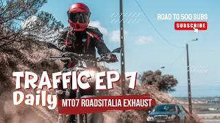 Daily Traffic Ep 7 | PURE SOUND | MT07 Roadsitalia Exhaust | 4k