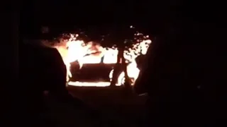В Кудепсте сгорел автомобиль, 28.07.18