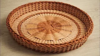 【DIY#14】📰Newspaper Weaving Tutorial・☕Coffee Tray・Плетение из Газет・Мастер Класс с Ниной