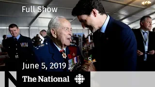 The National for June 5, 2019 — D-Day Anniversary, Microplastics, Raptors