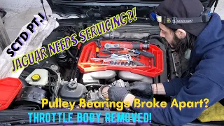 Jaguar XJR - Supercharger Teardown PT. 1 | Throttle Body Removed | Pulley Bearings Broke Apart