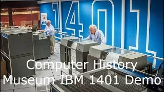 Vintage 1959 IBM 1401 Mainframe Demo at the Computer History Museum