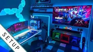 Gaming Setup / Room Tour! - 2022 - Ultimate Small Room Setup!