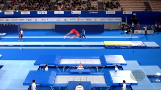 YUDIN Andrey (RUS) M - 2019 Trampoline Worlds, Tokyo (JPN) - Qualification Trampoline R1