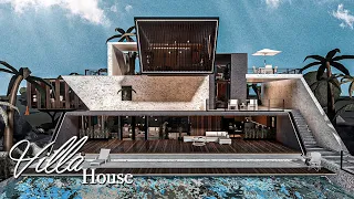 Villa House | Architecture | Bloxburg | (welcome to bloxburg) Speed Build | TOCA blox