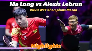 Ma Long 马龙 vs Alexis Lebrun | 2023 WTT Champions Macao (Ms-SF) HD Highlights