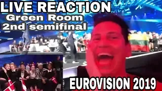 Live from the green room. 2nd Semifinal, Eurovision 2019.