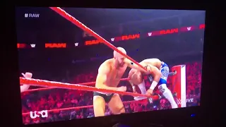 Ricochet vs Cesaro on Raw, Amazing match!!