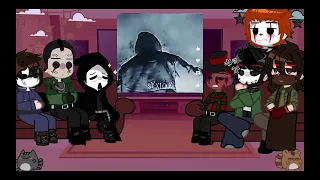 Slashers' react to Creepypasta  (Jeff the killer & Eyesjack)||part1/? °