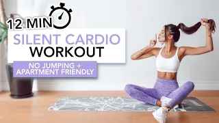 12 MIN SILENT CARDIO (No Jumping) | Sessiz Kardiyo (Zıplamadan Yağ Yakma) | Eylem Abaci