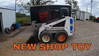 First time on the Bobcat 743 skidsteer