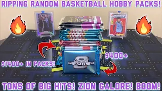 *INSANE BREAK W/ TONS OF BIG HITS! $1400+ IN PACKS!* RANDOM NBA BASKETBALL HOBBY PACK OPENING! EP 12