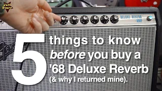 5 things to know BEFORE buying a '68 Deluxe Reverb & why I returned mine