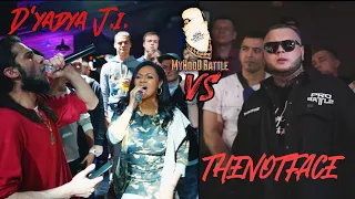 РЭП БАТТЛ D'yadya J.i.(Дядя Джей Ай) & Julia Bura' v THENOTFACE [MyHooD Battle:Инсталляция Джунглей]