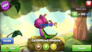 Hatched Caterpillar Dragon | Opened 116 Divine Tickets | Dragon Mania Legends